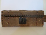 Primitive leather covered box