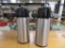 Two Thermal pump coffee servers, 16