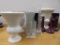 Assorted pottery and glass vases