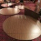 Four 5' round combination tables with drop down sides for 42