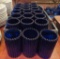 21 Cobalt candle holders, 5
