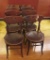 Eight Oak Pub Chairs, round seat