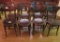 Eight Oak Pub Chairs, round seats