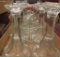 12 glass candlesticks, matching