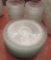 20 glass bowls and plates, swirl pattern