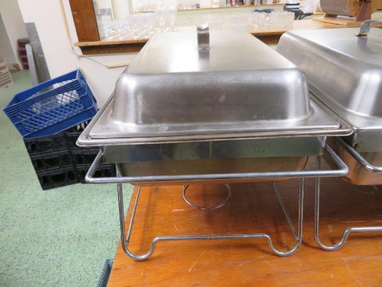 Stainless Steel Chafing dish in frame with lid