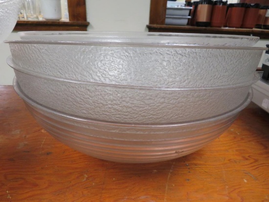 Four Very Large Plastic Bowls 18" diameter