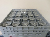 Don Rak N Stak dishwasher storage rack with 25 stem glasses