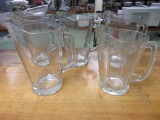 Four glass Water or Beer Pitchers