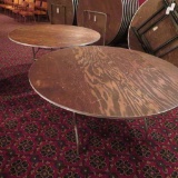 Two 5' Round folding Banquet Tables by King Arthur