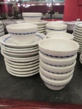 24 soup cups and saucers, Syracuse and Burley China