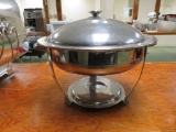 Round Stainless Steel Chafing dish and lid stand