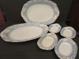 Lovely Venetian by Henry Alcock, semi porcelain, platters and bone dishes