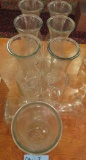 Eight Glass Wine Carafes