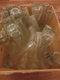 24 Glass bud vases, 9