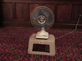 Oscillating fan and plastic stool