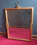 Mid Century Modern Large Etched Wall Mirror