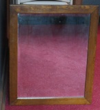 Antique Oak Wall Mirror, 35