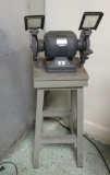 Dunlap Grinder on wood stand