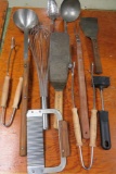 Assorted Kitchen Utensils, some long handles