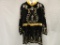 Knight Coat, velvet and satin with metal beaded embellishments