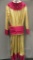 Gold and Pink jeweled robe with belt