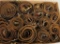 12 Brown studded leather Regalia belts