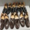 Six Pair of Vintage Leather Shoes, Brown and Black, sizes 8-10