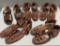 Five Pair of Leather Sandals