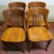 Four Oak Heywood Bros and Wakefield Company Chicago Chairs