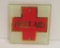 Antique First Aid Reverse Painted Tile