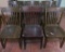Five Marble & Shattuck Chair Chairs with extra complimentary chair