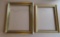 Two picture frames, gold