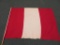 Peru Flag, cloth on wood pole