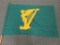 Flag of Republic of Ireland, cloth on wood pole