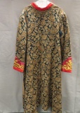 Ornate floral brocade robe