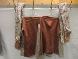 Two Metal scale knight leggings and tops