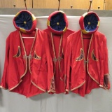 Three Red Moon Turkish Jackets and hats