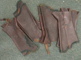 Four pair of leather half chaps