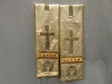 Two robe vestments, Alpha and Omega