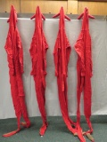 Four one piece wool Devil costumes