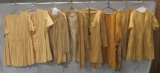 8 Natural colored robes and under garments