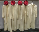 Five White Robes and Four Red Ihling Bros Hats