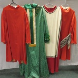 Four Red and Green robes