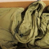12 pair of knit green tights, estimate size medium
