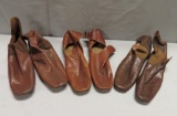 Three Vintage Regalia Brown Leather Shoes