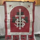 Painted Templar Banner, heavy canvas
