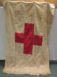 Large Red Cross cloth flag