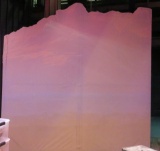 Theatre Back Drop, Sunset coloration, Vertical Orientation