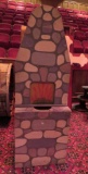 Theatre Prop, Outdoor Stove, glass insert, 5 1/2 ft tall